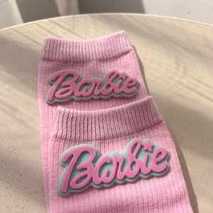 Женские носки с декором &quot;Барби&quot;