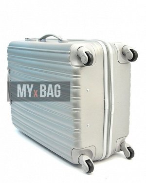 Пластиковый чемодан S Цвет: Серый