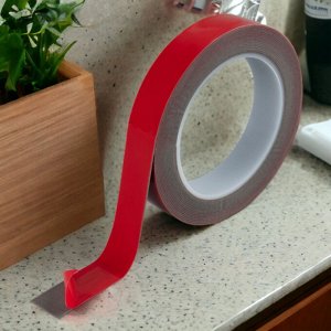 Скотч двусторонний (клейкая лента), ширина 1 см