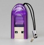 Картридер Smartbuy USB 2.0 - MicroSD, 710 фиолетовый (SBR-710-F)