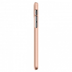 Клип-кейс Spigen для iPhone X Thin Fit, золотистый (057CS22110)