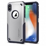 Чехол Spigen для iPhone XS/X Hybrid Armor, серебристый (057CS22352)
