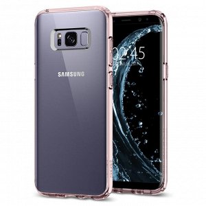 Чехол Spigen для Galaxy S8+ Ultra Hybrid, кристально-розовый (571CS21684)
