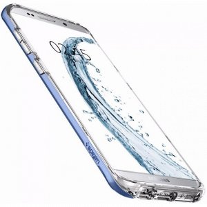 Чехол Spigen для Galaxy S8+ Crystal Hybrid, голубой коралл (571CS21128)