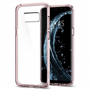 Чехол Spigen для Galaxy S8+ Ultra Hybrid, кристально-розовый (571CS21684)