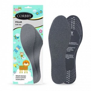 Детские стельки CORBBY POLAR, зимние, безразмерные (22-34 р)