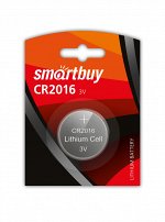 Литиевый элемент питания Smartbuy CR2016/1B (12/720) (SBBL-2016-1B)