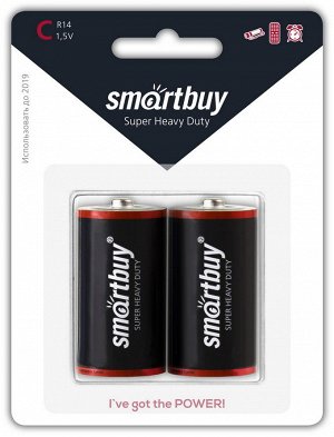 Батарейка солевая Smartbuy R14/2B (12/192)  (SBBZ-C02B)
