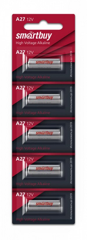 Батарейка алкалиновая Smartbuy A27/5B (100/1000) (SBBA-27A5B)