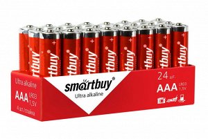 Батарейка алкалиновая Smartbuy LR03/4S (24/480)  (SBBA-3A24S)(Цена за 24 шт.)