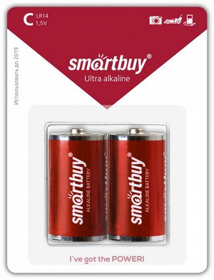 Батарейка алкалиновая Smartbuy LR20/2B (12/96) (SBBA-D02B)