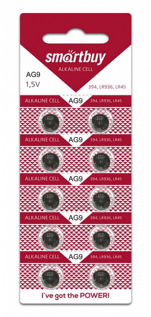 Батарейка часовая Smartbuy AG9-10B (200/2000)  (SBBB-AG9-10B)