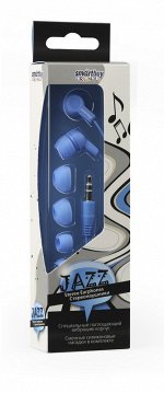 Внутриканальные наушники Smartbuy JAZZ, синие, 3 пары силиконовых вставок (SBE-770)/40