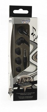 Внутриканальные наушники Smartbuy JAZZ, черные, 3 пары силиконовых вставок (SBE-700)/60