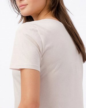 Базовая однотонная женская футболка Happy Fox арт.HF015