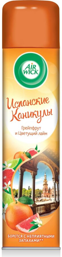 ЭИРВИК Освежитель воздуха Испанские каникулы (Грейпфрут и Цвет. лайм) 290, Airwick