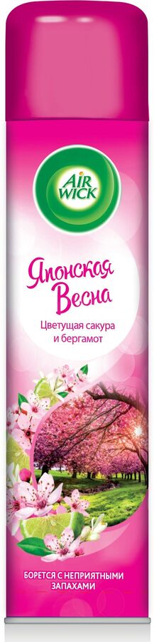 ЭИРВИК Освежитель воздуха Японская весна (Цвет. сакура и бергамот) 290, Airwick