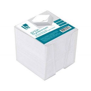 Бумага для заметок в пластик. боксе 9х9х9 см белая NGB4-909090L LITE