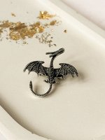 Брошь &quot;Серебряный дракон&quot; символ 2024 года
