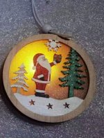 Украшение подвесное с led-подсветкой &quot;Яркие огни&quot; 9см