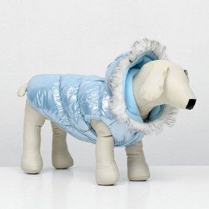 СИМА-ЛЕНД Куртка для собак &quot;Легкость&quot;, размер XL (ДС 39, ОГ 53, ОШ 39 см, до 14 кг), голубая
