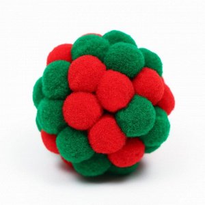 Мяч плюшевый "Новогодний Пузырь", 5 см