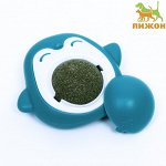 Игрушка для кошек с кошачьей мятой &quot;Пингвин&quot;, 6 см, бирюзовая