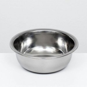 Миска металлическая эконом, 1 л, 17x6.5 см