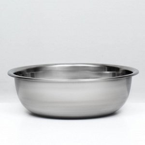 Миска металлическая эконом, 2.4 л, 23x8 см