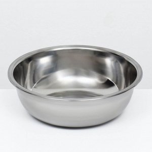 Миска металлическая эконом, 2.7 л, 25x8 см