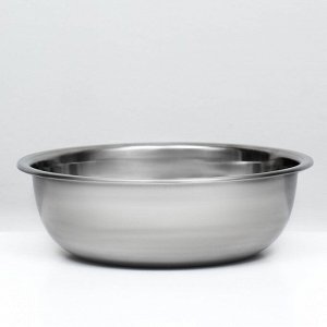 Миска металлическая эконом, 2.7 л, 25x8 см