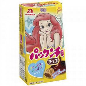 Печенье MORINAGA "Паккунчё" с шоколадной начинкой 43гр./10