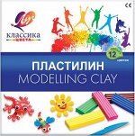 Пластилин 12 цв Классика 240гр картон упак 7С331-08