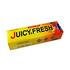 LOTTE ЖР КОРЕЯ * JUICY FRESH, пластинки