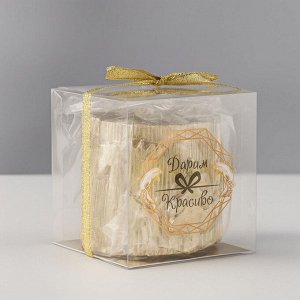 Свеча новогодняя "Новый год" 6,5х7, золотая