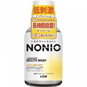 Ежедневный зубной ополаскиватель "Nonio" с длительной защитой от неприятного запаха (без спирта, легкий аромат трав и мяты) 80 мл / 72