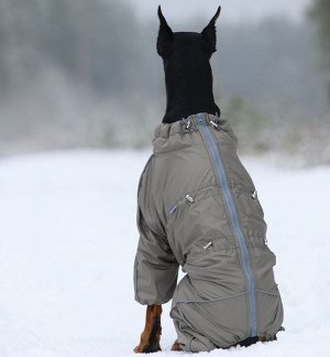 Osso fashion Комбинезон утепленный на флисе для собак р. 40-2 кобель (хаки)