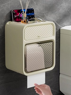 Держатель для туалетной бумаги, для ванной комнаты, с полочкой