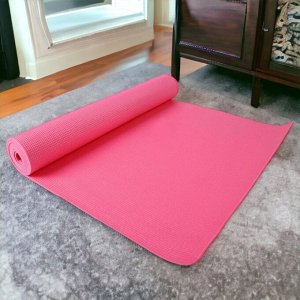 Коврик для йоги 61*173*0.4cm (розовый)