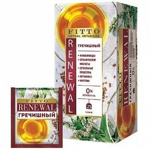 «Fitto», чай травяной Renewal гречишный, 25 пакетиков, 50 г