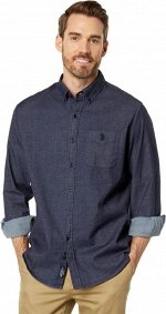 U.S. POLO ASSN. Long Sleeve Chambray Denim Woven Shirt