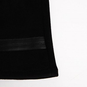 Перчатки женские, безразмерные, без утеплителя, цвет чёрный