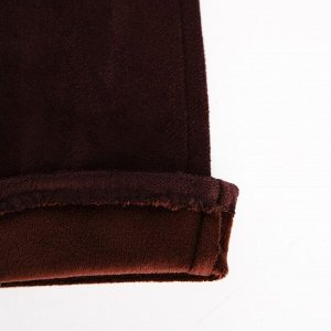 Перчатки жен 24*0,3*8,5 см, замша, безразм, без утеплителя, 2 полосы, коричневый