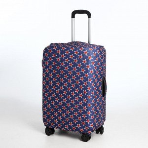 Чехол для чемодана, цвет синий/красный