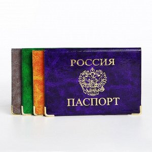 Обложка для паспорта, цвет МИКС