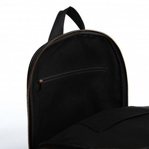 Рюкзак женский Calypso на молнии, с карманами, чёрный