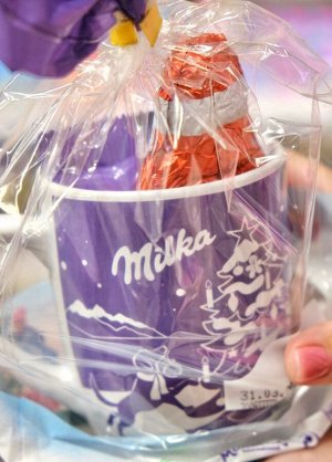 Новогодний набор кружка+шоколад Милка, Milka 99 гр, XMAS серия- новогодний подарок в Новый год 2024