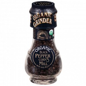 Drogheria & Alimentari, Organic Black Pepper Corns Mill Grinder, 1.58 oz (45 g)