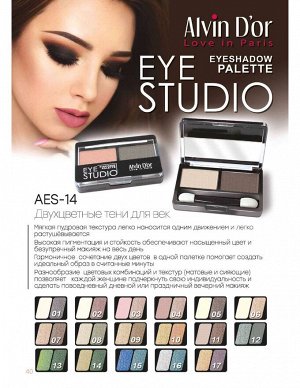 Alvin D`or Тени для век AES-14 EYE STUDIO тон 01 двойные