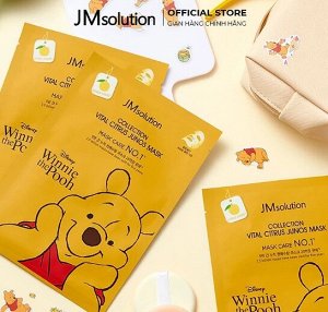 JMsolution Disney collection vital citrus junos Маска тканевая для лица с юдзу